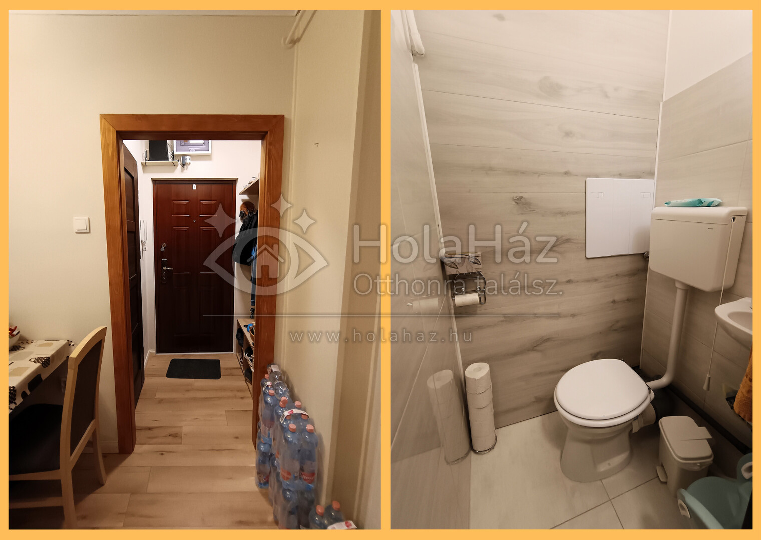 Előszoba és WC
