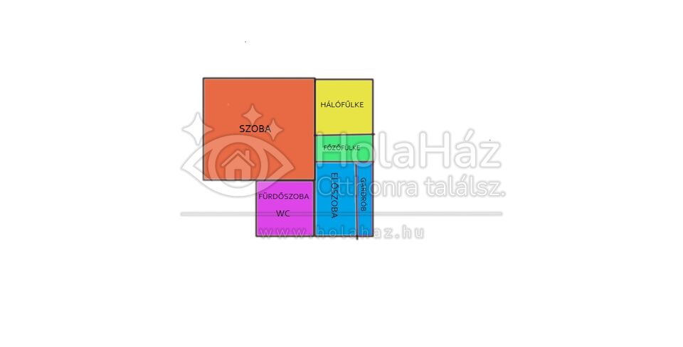 Alaprajz – Eladó 1 szobás panel lakás Budapesten, 62 MFt